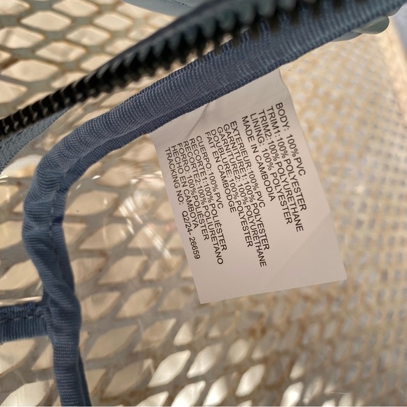 NWT Steve Madden woman's transparent cosmetic bag size medium/ Large - Picture 9 of 9